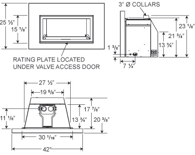 Napoleon GDI30G Gas Insert – Fireplacepro