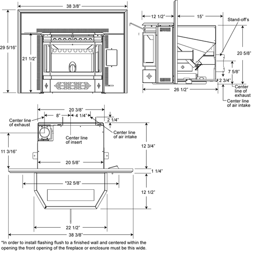 Napoleon Pellet Insert NPI45 Specifications Fireplacepro