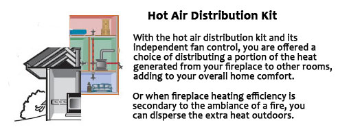 Hot air distribution kit