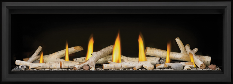 LV50 Birch Log Shore Fire Premium Safety Barrier