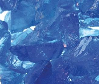 Majestic glass media - cobalt blue