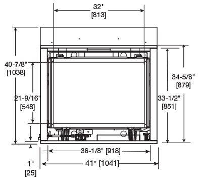 Majestic Meridian 36 Front Dimensions