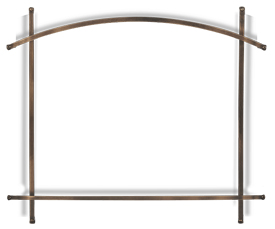Optional Arched Iron Elements in Burnished Brass that fit on Whitney Front)
