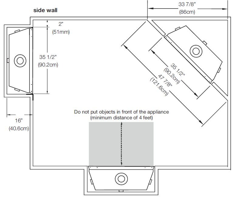 Napoleon Ascent 36 B36 location diagram