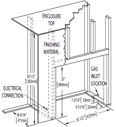 Napoleon Ascent 35 B35 Framing Diagram