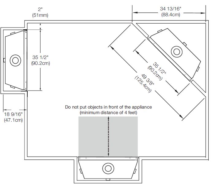 Napoleon Ascent 35 B35 Location Diagram