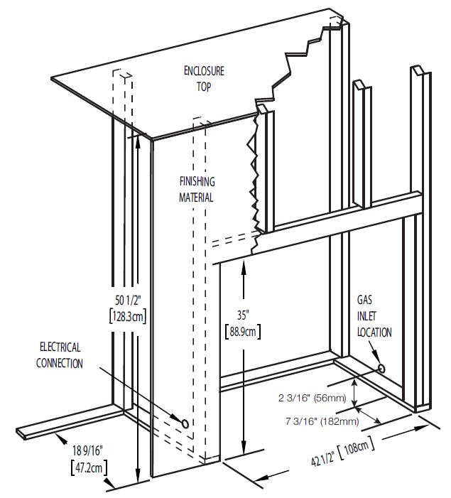 Napoleon Ascent B42 framing diagram