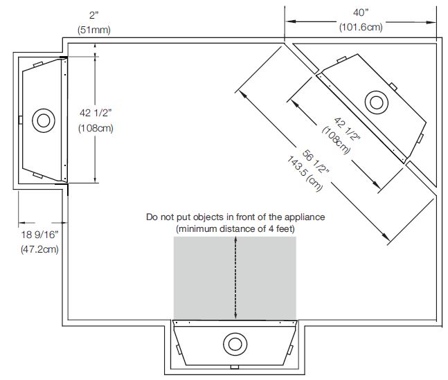 Napoleon Ascent B42 location diagram