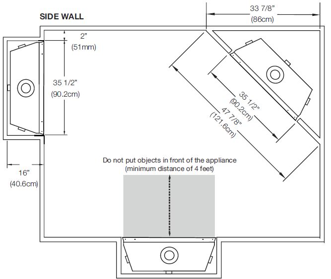 Napoleon Ascent X 36 Location Diagram