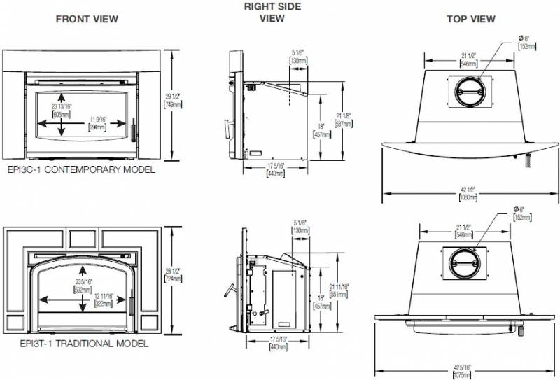 Napoleon EPI3 Wood Fireplace Insert Fireplacepro