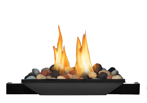 image of PHAZER mineral rock burner for Napoleon High Definition HD81 gas fireplace