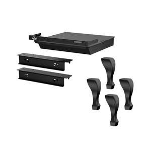 Osburn black cast iron tradtitional leg kit with ash drawer and safety lid