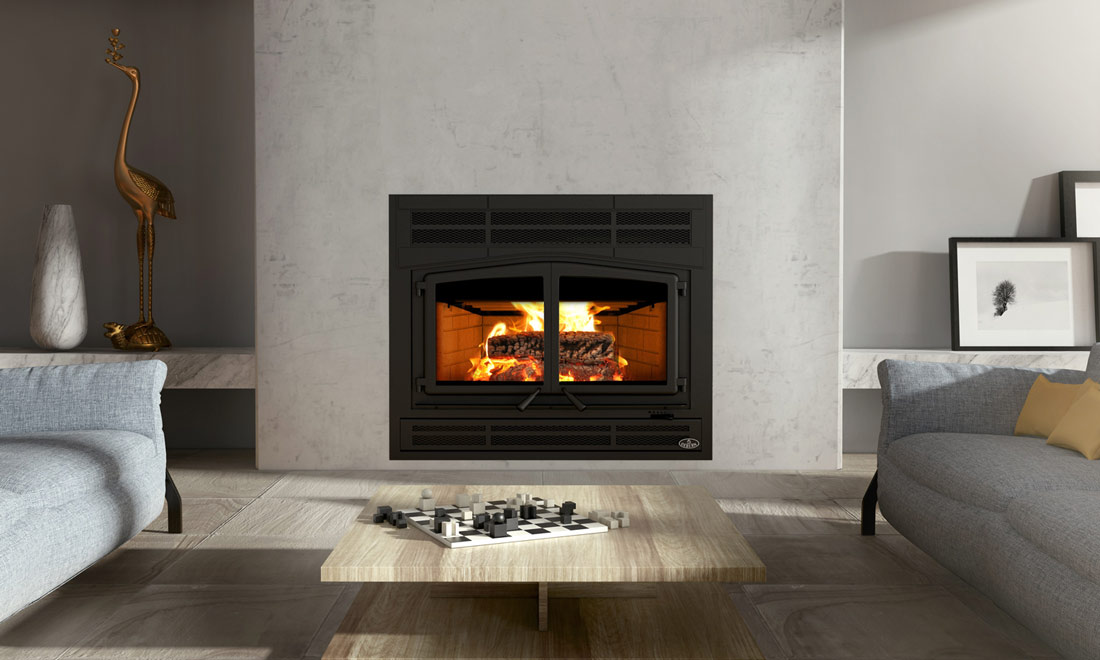 Osburn Horizon wood burning fireplace