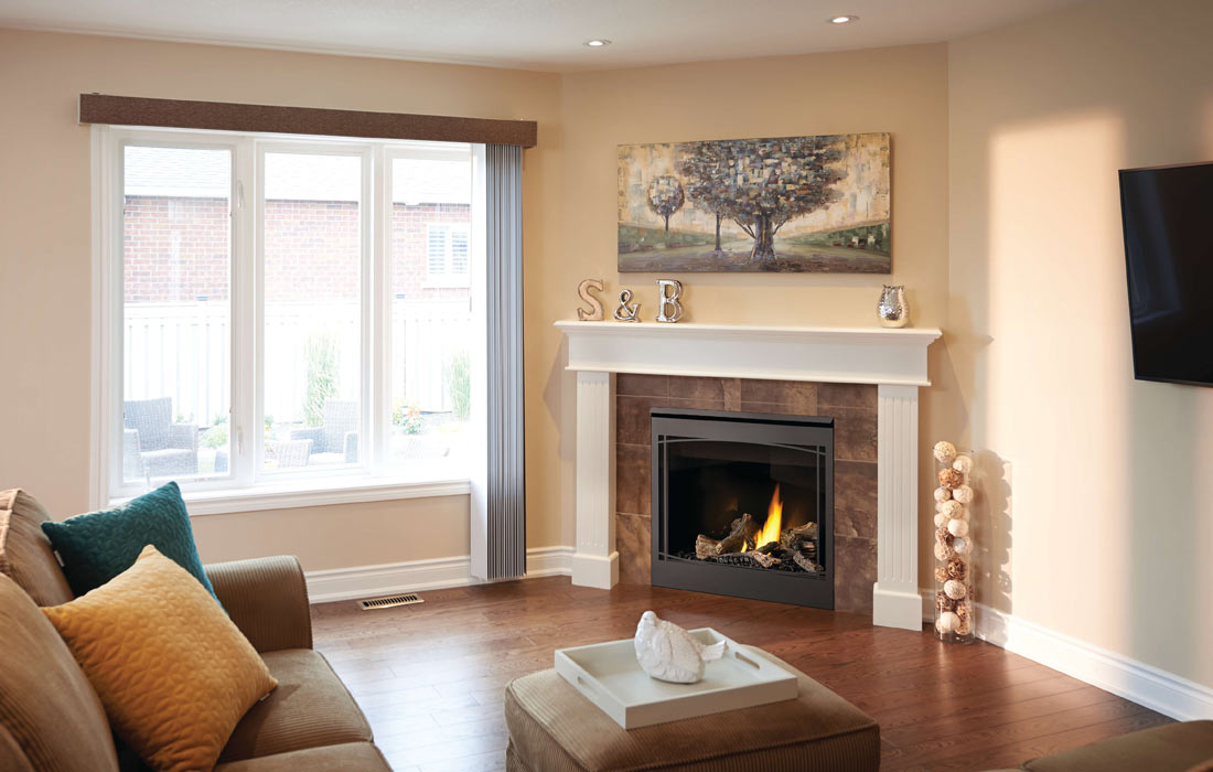 Reflective inserts for home gas fireplaces