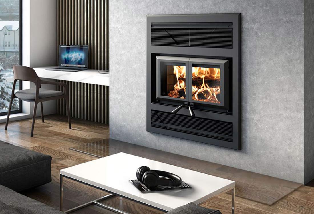 Ventis HE325 Wood Fireplace - Zero Clearance Wood Fireplace by Ventis