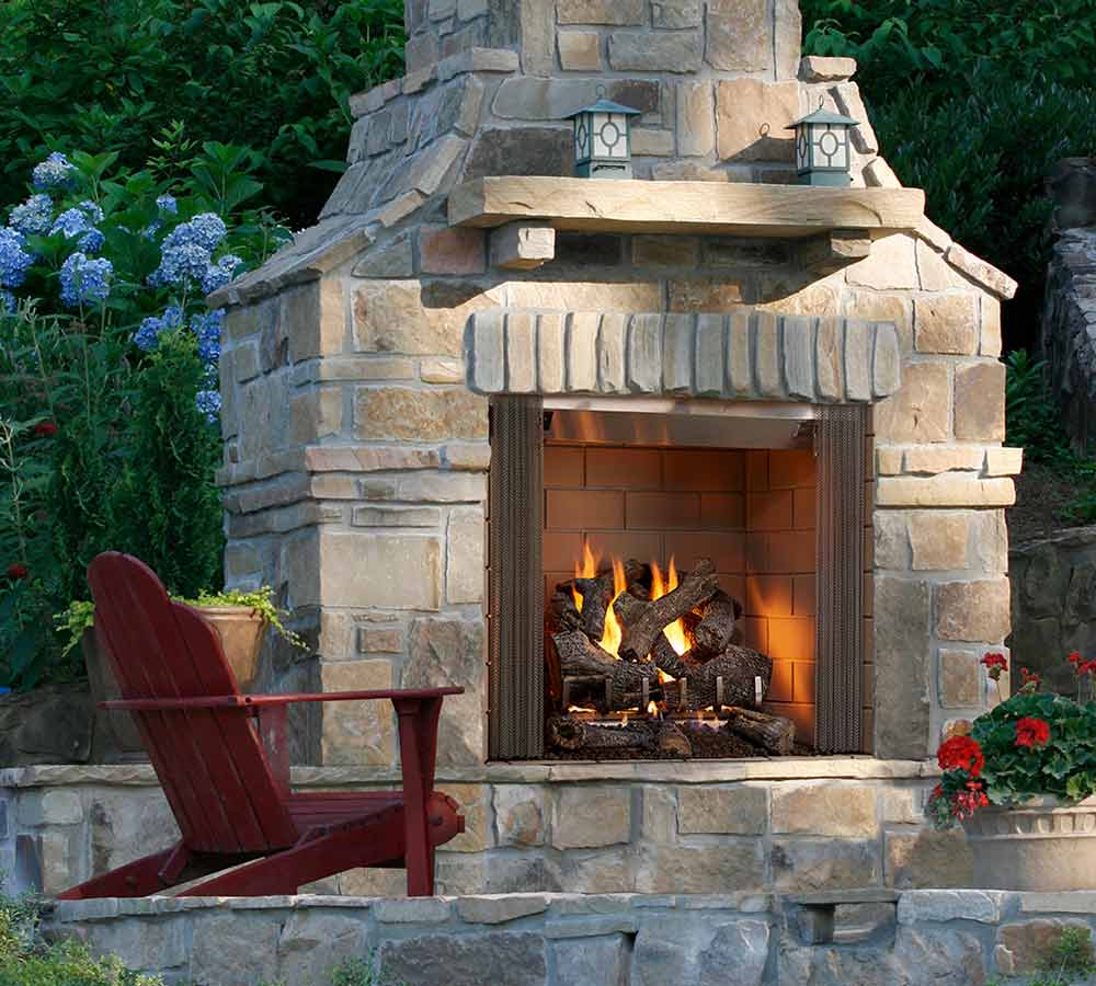 Castlewood Outdoor Wood Burning Fireplace
