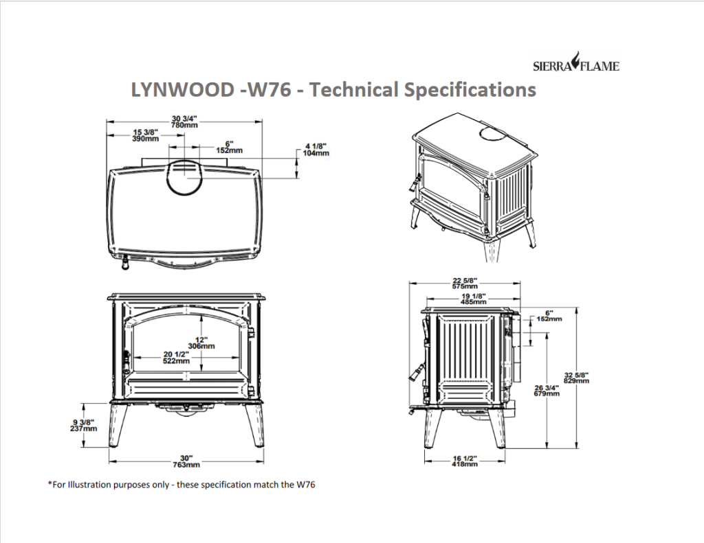 Lynwood dimensions and specifications diagram
