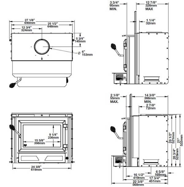 Ventis Hei170 Wood Fireplace Insert Fireplacepro