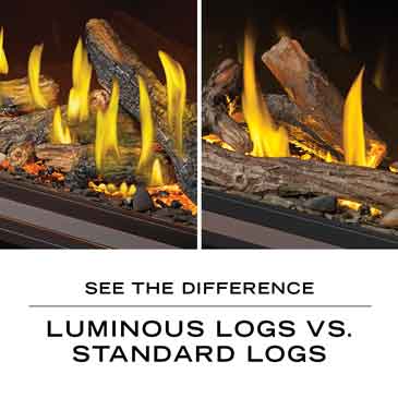 See the difference: luminous logs vs. standard logs